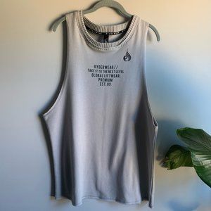 Ryderwear Light Gray Duty Fleece Muscle Tank Sz L